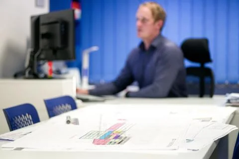 Creative engineer in office Stock Photos