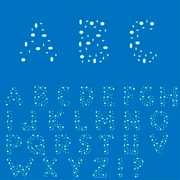 Creative English alphabet Stock Illustration