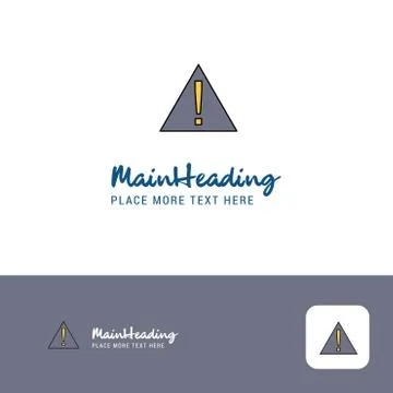 Creative Error Logo Design. Flat color Logo place for Tagline. Vector Illustr イラスト素材