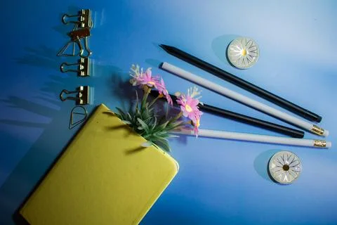 Creative Essentials: Where Ideas Bloom and Organize. Foto stock