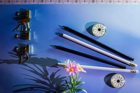 Creative Essentials: Where Ideas Bloom and Organize. Stock Photos