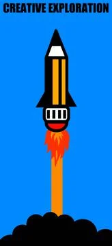 Creative exploration Stock Illustration