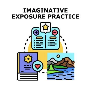 Creative exposure practice for visual artwork Stock Illustration
