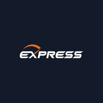 Creative express Logo concept design templates Stock Illustration