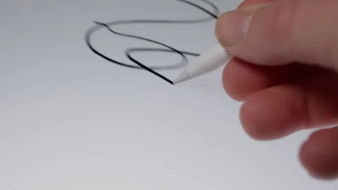 Creative Expression Through Stylus Scribbles On Digital Canvas Stock Footage 308579228