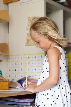 Creative Expression of Young Artist Stock Photos