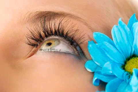 Creative eyelashes Stock Photos