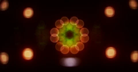 A creative, fantastic background with blurred led lights. A game of lights . Stock Footage 147591202