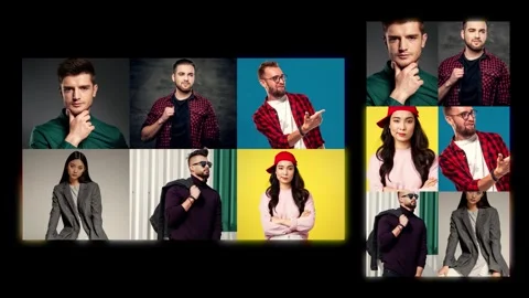 Creative Fast Multiscreen Opener | Dynamic Split Screen Intro After Effects stock