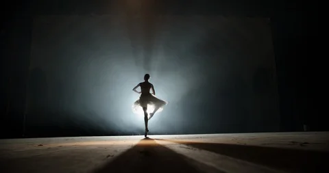 Creative female choreographer setting a ballet performance, dancing and doing Stock Footage 119657238
