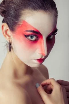 Creative female makeup Photos