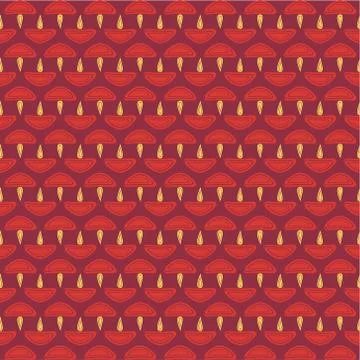 Creative festive diya pattern Stock Illustration