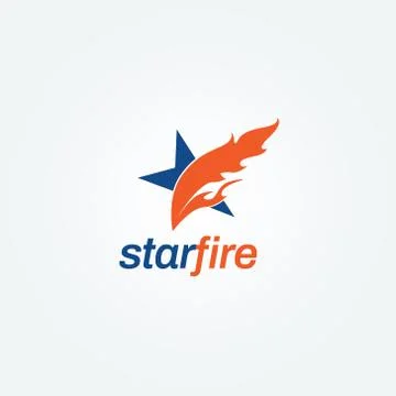 Creative Fire Star Logo Sign Symbol Icon Stock Illustration