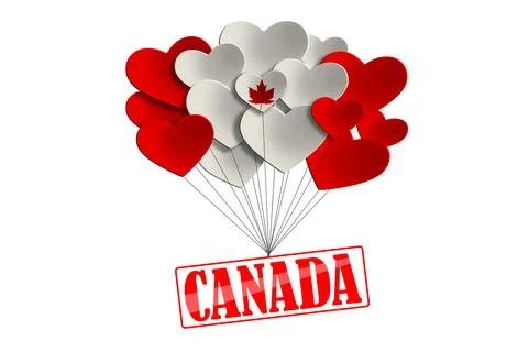 Creative Flag of Canada. Background for the national holidays of Canada. Cana Stock Illustration