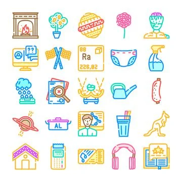 Creative flat design icon collection with various concepts 스톡 일러스트
