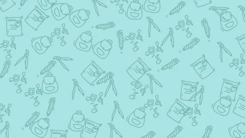 Creative flat lay of art supplies and Sketchbook on pastel background Stock Footage 320334577