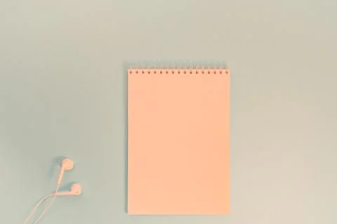 Creative flat lay photo of workspace desk Foto stock