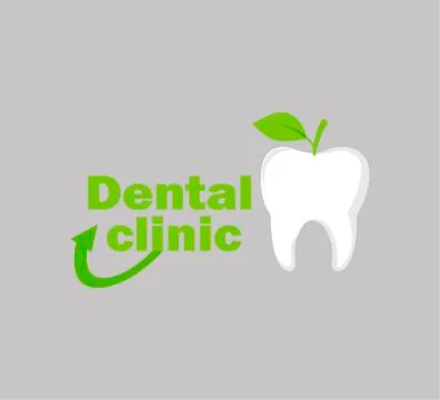 Creative flat logo dentistry - tooth icon Stock Illustration