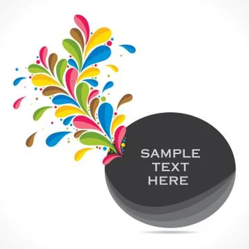Creative flora label or banner or brochure cover design vector Stock Illustration