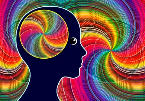 Creative flow experience Stock Illustration