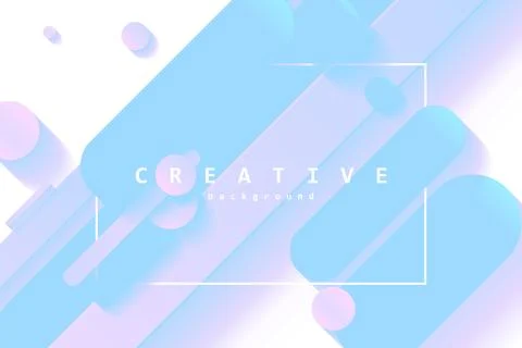 Creative flow shapes Stock Illustration