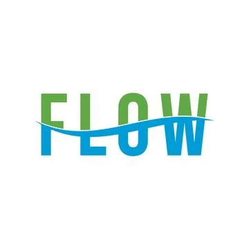 Creative Flow Word Graphic Design Ilustración de archivo