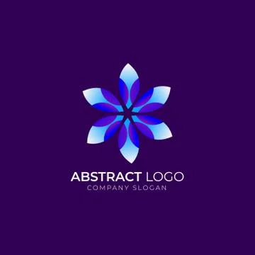 Creative flower Abstract Logo Design Stock Illustration