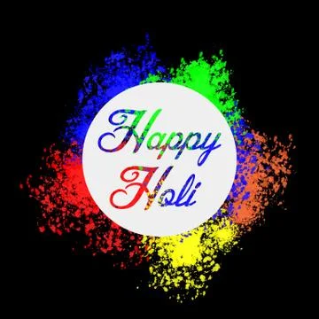 Creative Flyer, Banner or Pamphlet design for Indian Festival of Colours Stock Illustration