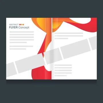 Creative flyer design vector with dark background Illustrazione stock