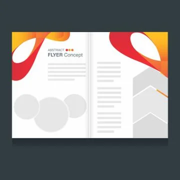 Creative flyer design vector with dark background Illustrazione stock