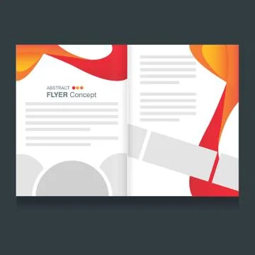 Creative flyer design vector with dark background Illustrazione stock