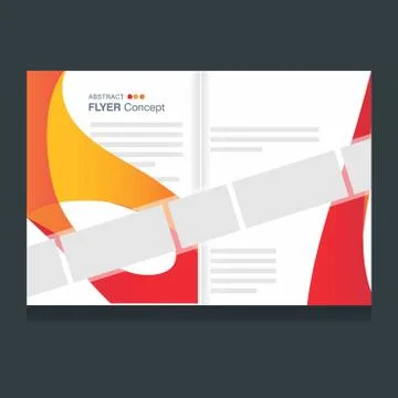 Creative flyer design vector with dark background Illustrazione stock