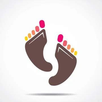Creative foot Stock Illustration