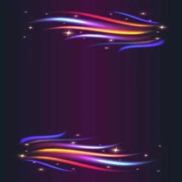 Creative frame with fire with colorful  flames Illustrazione stock
