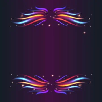 Creative frame with fire with colorful  flames Stock Illustration