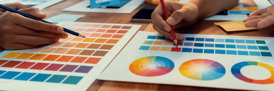 Creative front-end developer brainstorming UI design. Scrutinize Stock Photos