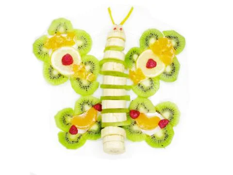 Creative fruit dessert Stock Photos