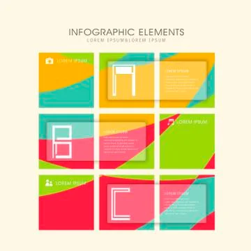 Creative fun infographics design Stock Illustration