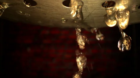 Creative Fun Shot of Tomatoes Draining in Slow Motion Stock-Footage 130400916