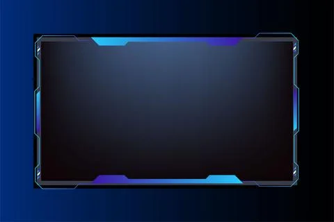 Creative gaming screen interface design with geometric shapes. Broadcast ga.. 스톡 일러스트