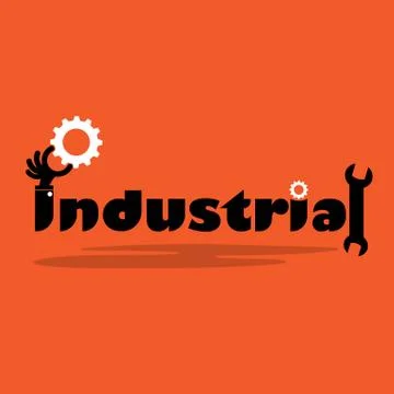 Creative gear cog idea,flat design.Concept of industrial inspiration, innovat Stock Illustration