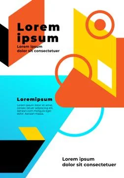 Creative geometric abstract background with copy space Stock Illustration