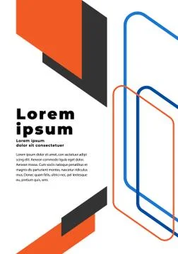 Creative Geometric abstract background with copy space Stock Illustration