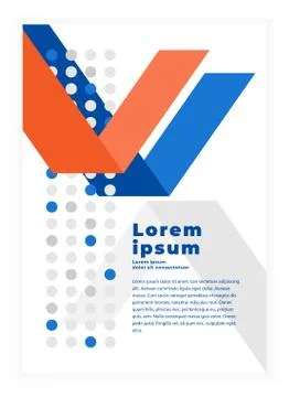 Creative geometric abstract background with copy space Stock Illustration