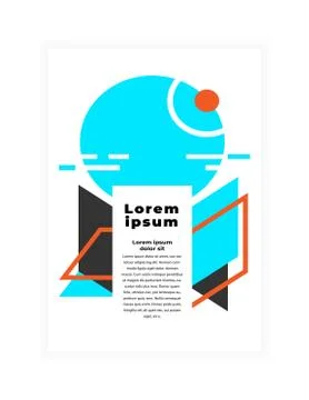 Creative geometric abstract background with copy space (Originail) Stock Illustration