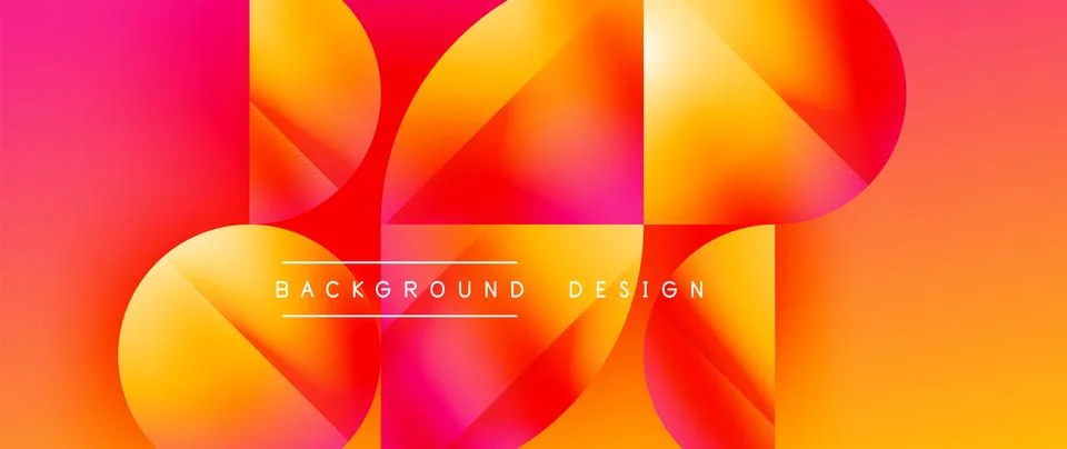Creative geometric abstract background design Stock Illustration