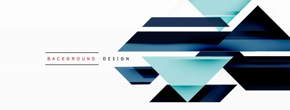 Creative geometric abstract background design Stock Illustration