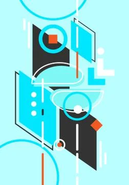 Creative geometric abstract background Stock Illustration
