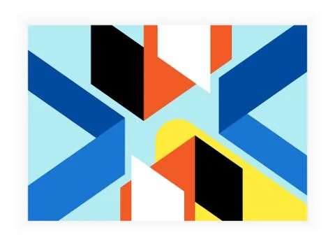 Creative geometric abstract background Stock Illustration