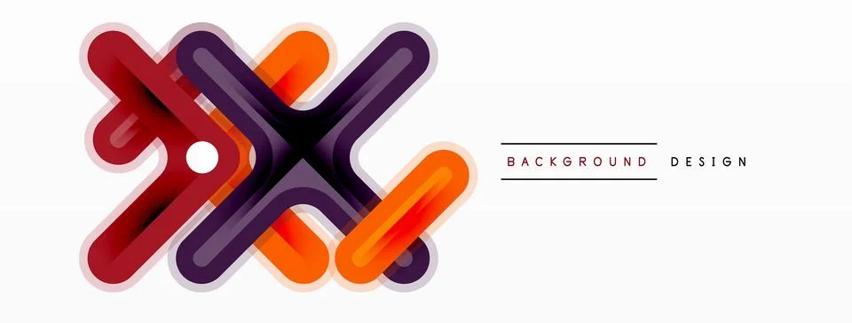 Creative geometric abstract illustration design Stock Illustration